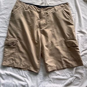 BURNSIDE TAN CARGO SHORTS- MENS